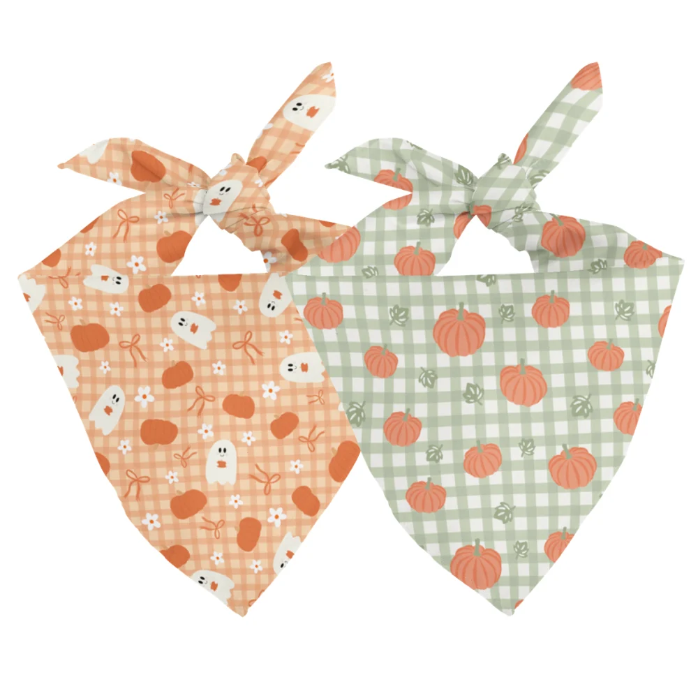 Plaid Ghost & Pumpkins